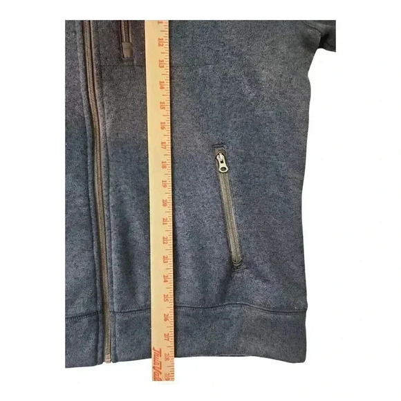 Sonoma Men’s XL Dark Blue Full Zip Fleece Jacket Stand Collar 3 Zip Pockets - Picture 8 of 10